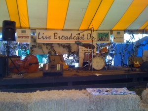 KVMR stage at the Nevada County Fair