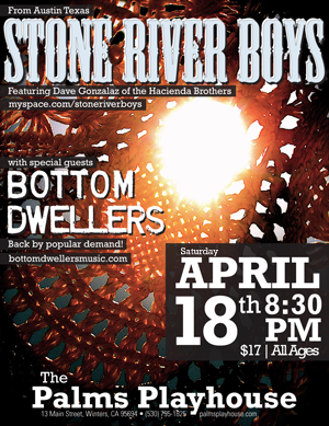 Bottom Dwellers at The Palms April 18th 8:30 PM